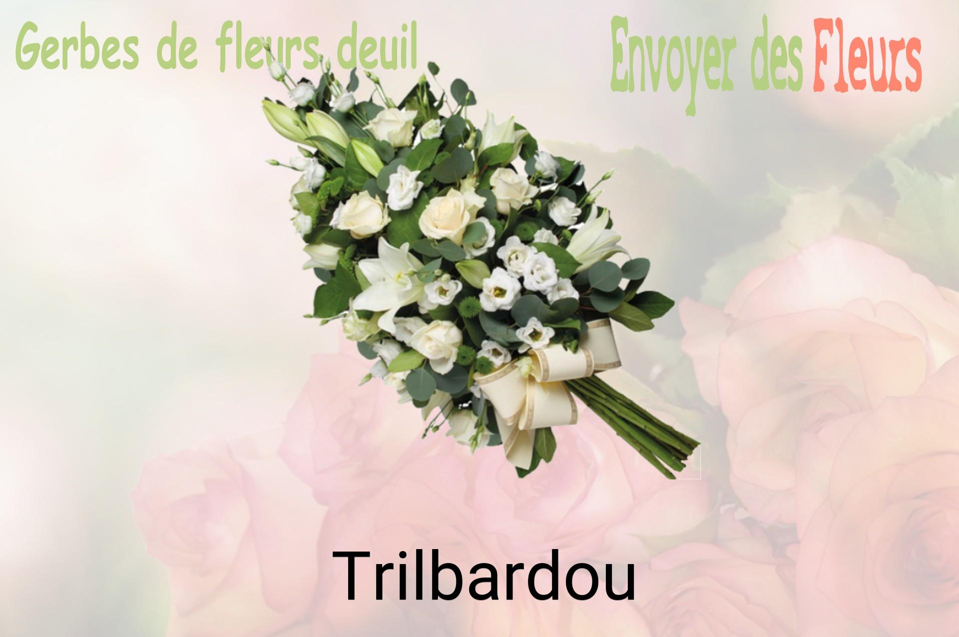 Gerbe de fleurs de deuil livrée à Trilbardou